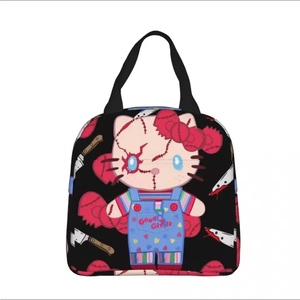 Hello Kitty Chucky Lunch Bag Insulated Cooler Bag Reusable Tote - Picture 9 of 10